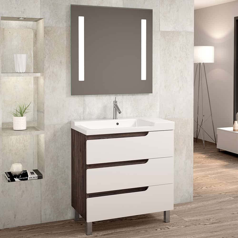 Mady 80 roble cebil blanco mate